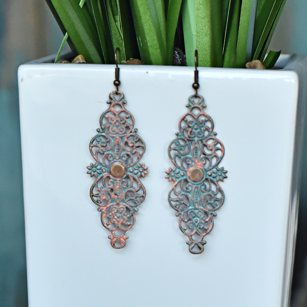 Hand-painted earrings